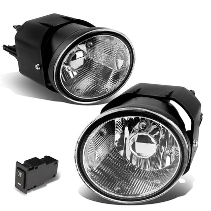 FAROS DE NIEBLA 00-04 NISSAN SENTRA / 00-01 MAXIMA / 01-04 FRONTIER / 02-04 XTERRA - WITH SWITCH - H3 BULB - CHROME / CLEAR