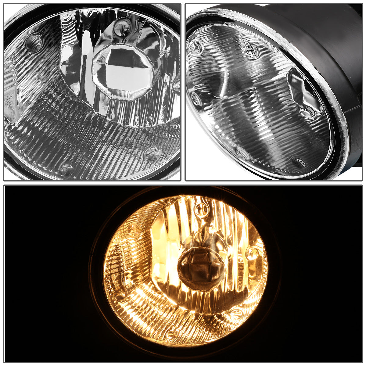 FAROS DE NIEBLA 00-04 NISSAN SENTRA / 00-01 MAXIMA / 01-04 FRONTIER / 02-04 XTERRA - WITH SWITCH - H3 BULB - CHROME / CLEAR