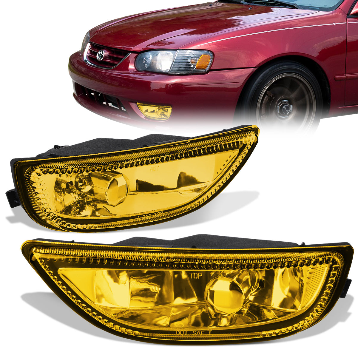 FAROS DE NIEBLA 01-02 TOYOTA COROLLA - H11 BULB - AMBER