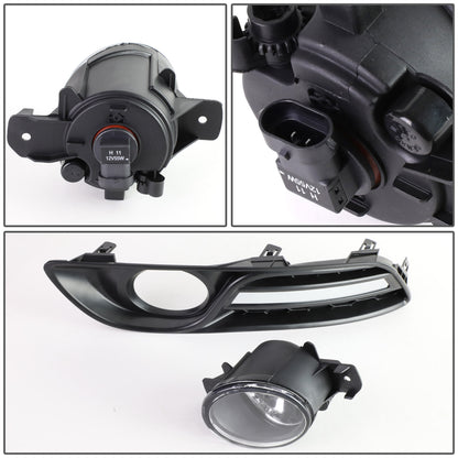FAROS DE NIEBLA 13-16 NISSAN SENTRA 4-DR - WITH SWITCH, BEZEL - 58 BULB - CHROME / CLEAR