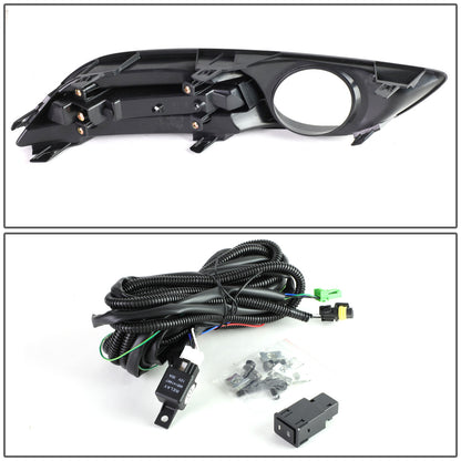 FAROS DE NIEBLA 13-16 NISSAN SENTRA 4-DR - WITH SWITCH, BEZEL - 58 BULB - CHROME / CLEAR