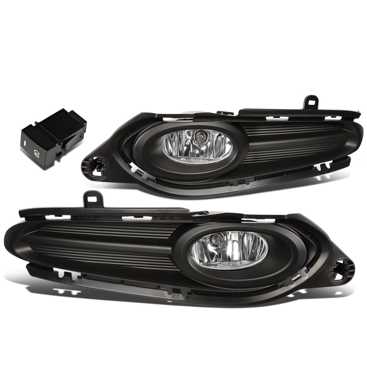 FAROS DE NIEBLA 16-18 HONDA HR-V - WITH SWITCH, BEZEL - H8 BULB - CHROME / CLEAR