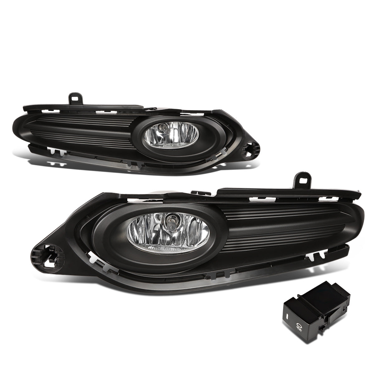 FAROS DE NIEBLA 16-18 HONDA HR-V - WITH SWITCH, BEZEL - H8 BULB - CHROME / CLEAR
