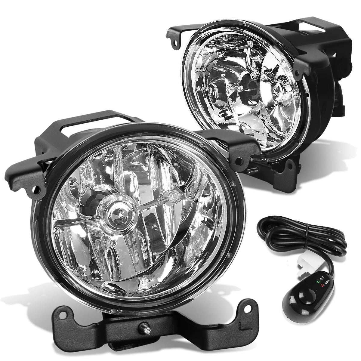 FAROS DE NIEBLA 03-06 HYUNDAI ACCENT - WITH SWITCH - 881 BULB - CHROME / CLEAR