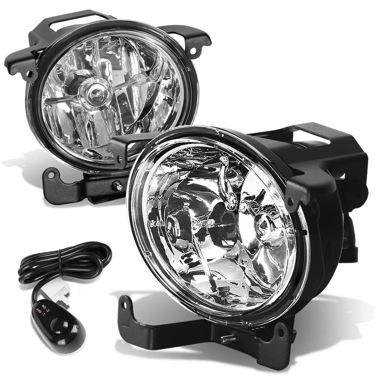 FAROS DE NIEBLA 03-06 HYUNDAI ACCENT - WITH SWITCH - 881 BULB - CHROME / CLEAR