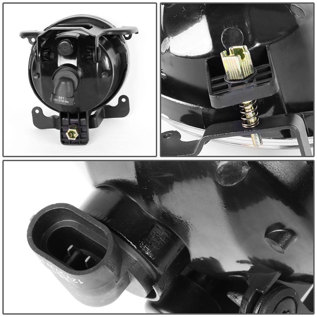 FAROS DE NIEBLA 03-06 HYUNDAI ACCENT - 881 BULB - CHROME / CLEAR