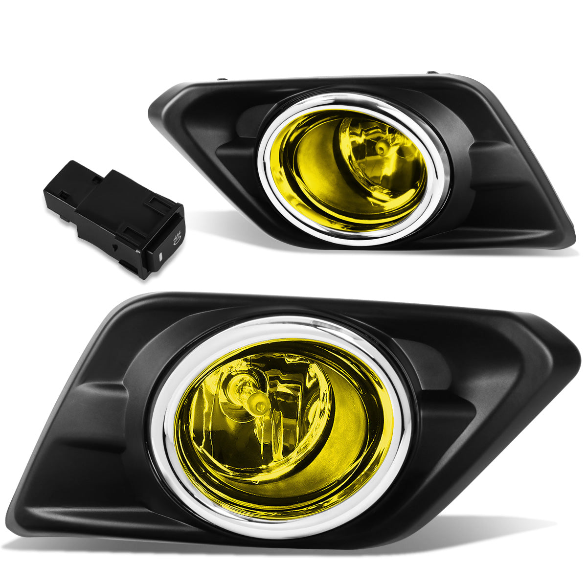 FAROS DE NIEBLA 14-16 NISSAN ROGUE - WITH SWITCH, BEZEL - H11 BULB - AMBER