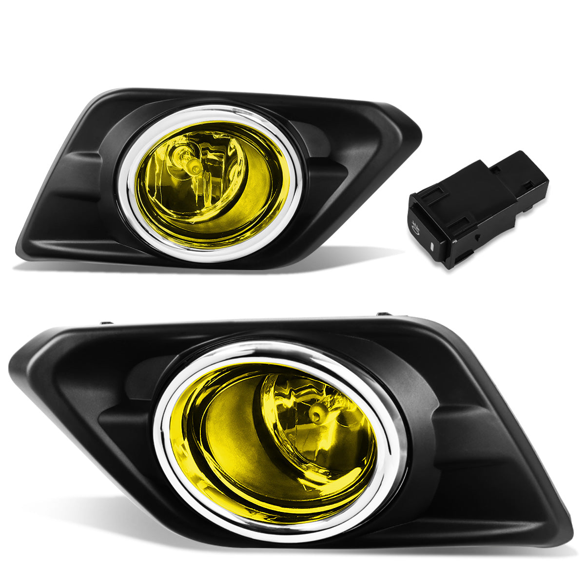 FAROS DE NIEBLA 14-16 NISSAN ROGUE - WITH SWITCH, BEZEL - H11 BULB - AMBER