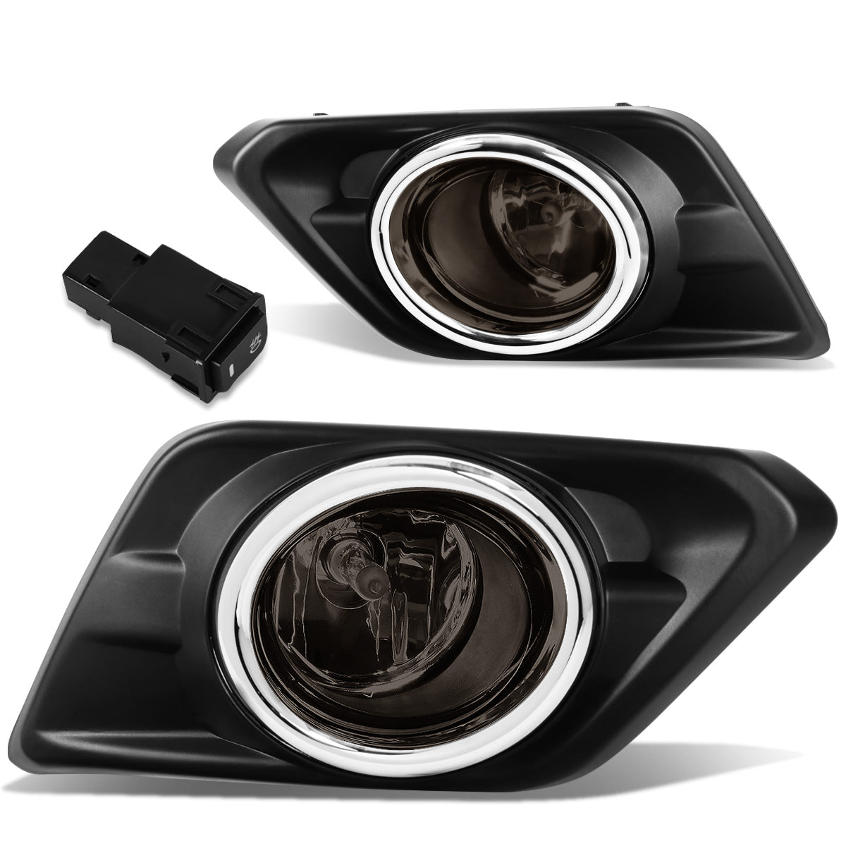 FAROS DE NIEBLA 14-16 NISSAN ROGUE - WITH SWITCH, BEZEL - H11 BULB - SMOKE