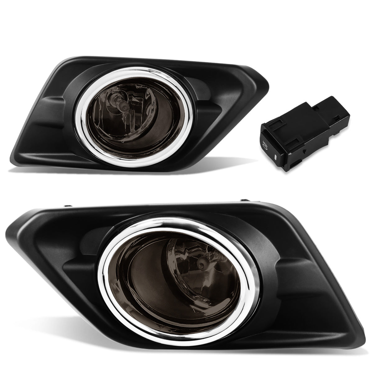 FAROS DE NIEBLA 14-16 NISSAN ROGUE - WITH SWITCH, BEZEL - H11 BULB - SMOKE