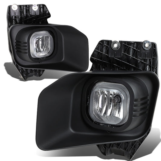 FAROS DE NIEBLA 11-16 FORD F-250, F-350, F-450, F-550 SUPER DUTY - WITH SWITCH, BEZEL - H10 BULB - CHROME / CLEAR