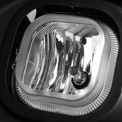 FAROS DE NIEBLA 11-16 FORD F-250, F-350, F-450, F-550 SUPER DUTY - WITH SWITCH, BEZEL - H10 BULB - CHROME / CLEAR