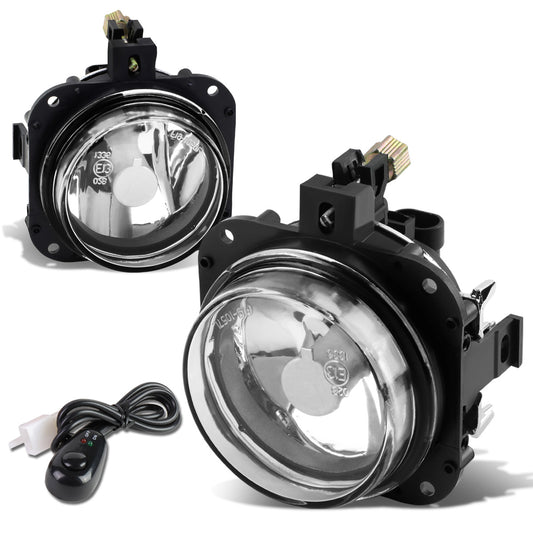 FAROS DE NIEBLA 02-05 MISTUBISHI ECLIPSE / 04-08 GALANT - WITH SWITCH - 9145 BULB - CHROME / CLEAR