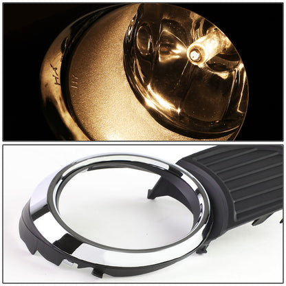 FAROS DE NIEBLA 11-17 TOYOTA SIENNA - DOES NOT FIT SE MODELS - WITH SWITCH, CHROME TRIM BEZEL - H11 BULB - AMBER