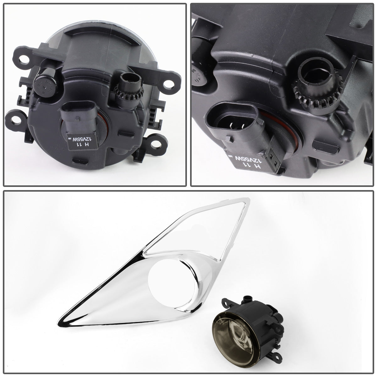 FAROS DE NIEBLA 13-16 SCION FR-S - WITH SWITCH, BEZEL - H11 BULB - SMOKE