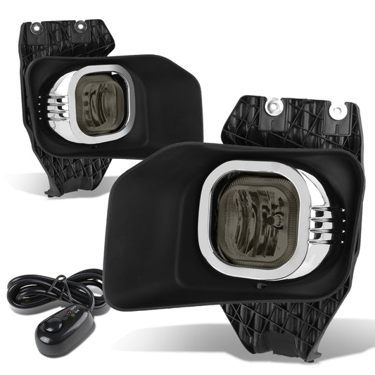 FAROS DE NIEBLA 11-16 FORD F-250, F-350, F-450, F-550 SUPER DUTY - WITH SWITCH, BEZEL - H10 BULB - SMOKE