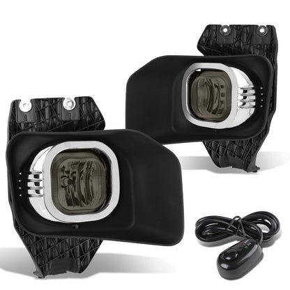 FAROS DE NIEBLA 11-16 FORD F-250, F-350, F-450, F-550 SUPER DUTY - WITH SWITCH, BEZEL - H10 BULB - SMOKE