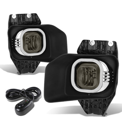 FAROS DE NIEBLA 11-16 FORD F-250, F-350, F-450, F-550 SUPER DUTY - WITH SWITCH, BEZEL - H10 BULB - SMOKE