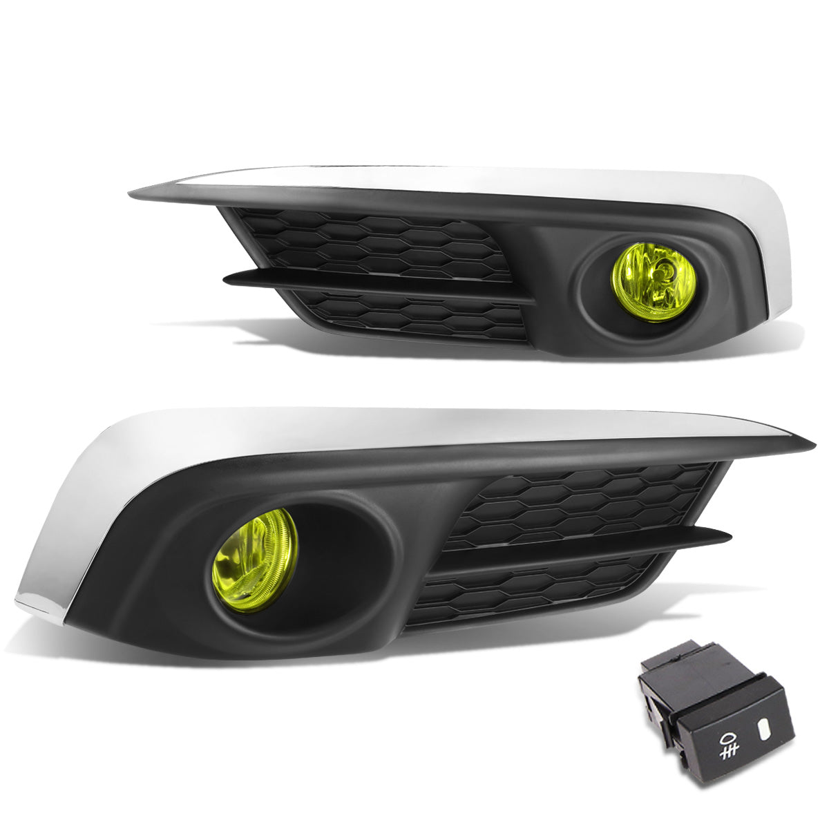 FAROS DE NIEBLA 2016 HONDA CIVIC - WITH SWITCH, BEZEL - H8 BULB - AMBER