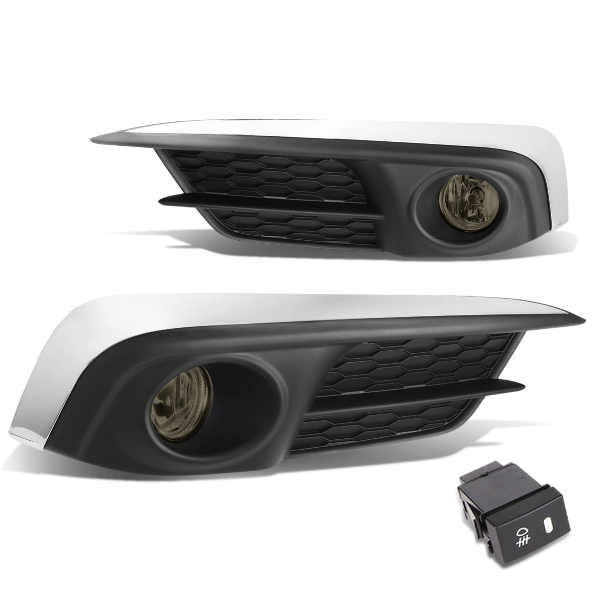 FAROS DE NIEBLA 2016 HONDA CIVIC - WITH SWITCH, BEZEL - H8 BULB - SMOKE