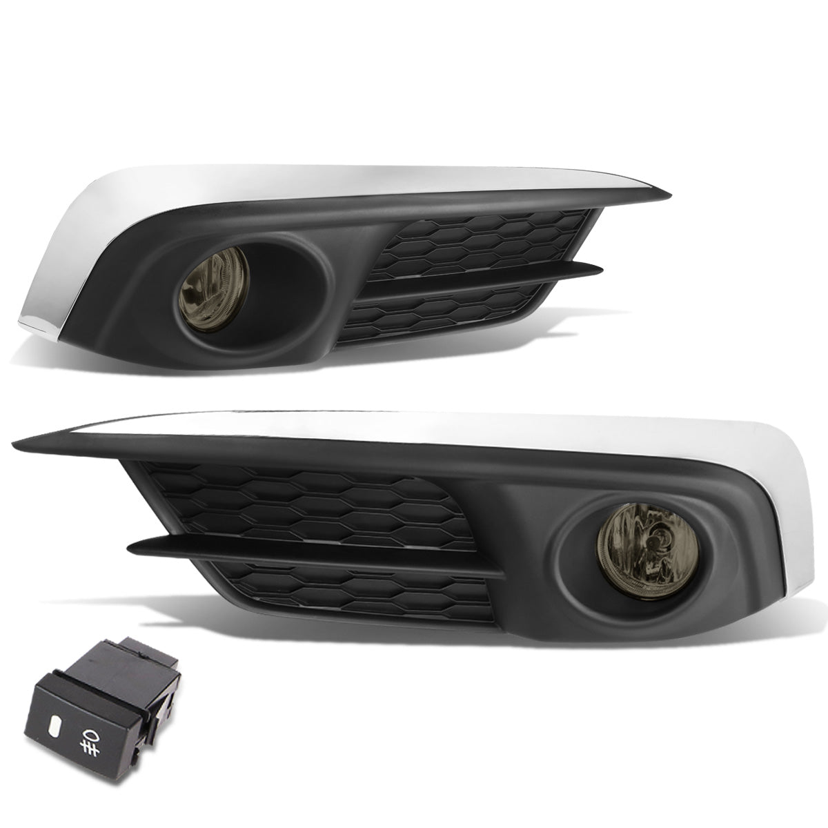 FAROS DE NIEBLA 2016 HONDA CIVIC - WITH SWITCH, BEZEL - H8 BULB - SMOKE