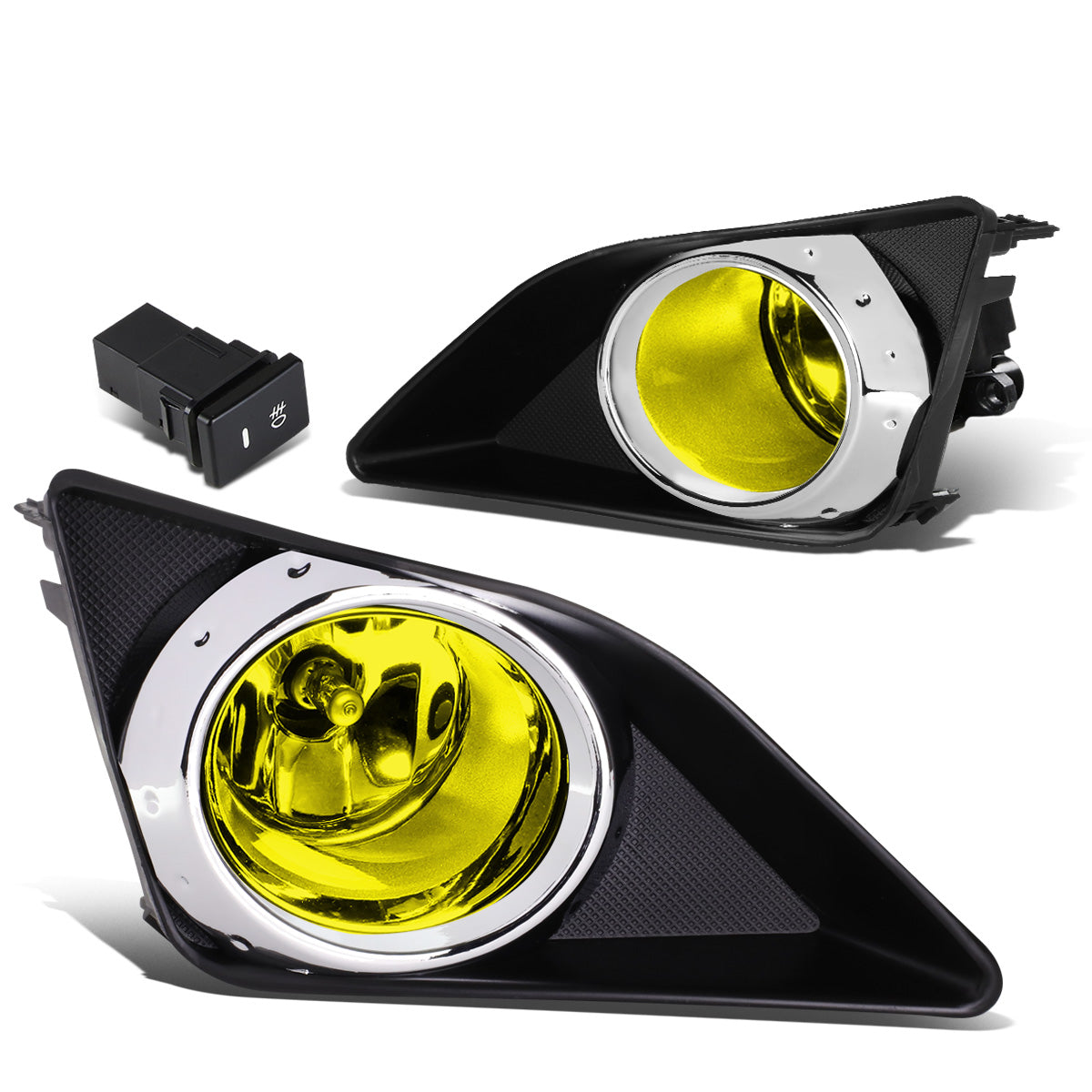FAROS DE NIEBLA 09-10 TOYOTA COROLLA 4-DR SEDAN - WITH SWITCH, BEZEL - H11 BULBS - AMBER