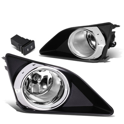 FAROS DE NIEBLA 09-10 TOYOTA COROLLA 4-DR SEDAN - WITH SWITCH, BEZEL - H11 BULBS - CHROME / CLEAR