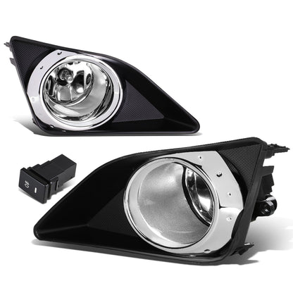 FAROS DE NIEBLA 09-10 TOYOTA COROLLA 4-DR SEDAN - WITH SWITCH, BEZEL - H11 BULBS - CHROME / CLEAR