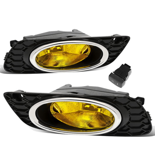 FAROS DE NIEBLA 12 HONDA CIVIC 4-DOOR SEDAN - WITH SWITCH, CHROME TRIM BEZEL - H11 BULB - AMBER
