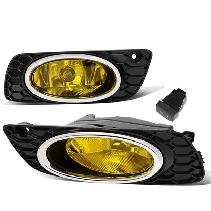 FAROS DE NIEBLA 12 HONDA CIVIC 4-DOOR SEDAN - WITH SWITCH, CHROME TRIM BEZEL - H11 BULB - AMBER