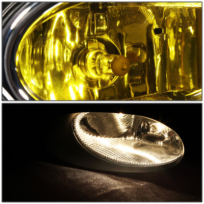 FAROS DE NIEBLA 12 HONDA CIVIC 4-DOOR SEDAN - WITH SWITCH, CHROME TRIM BEZEL - H11 BULB - AMBER