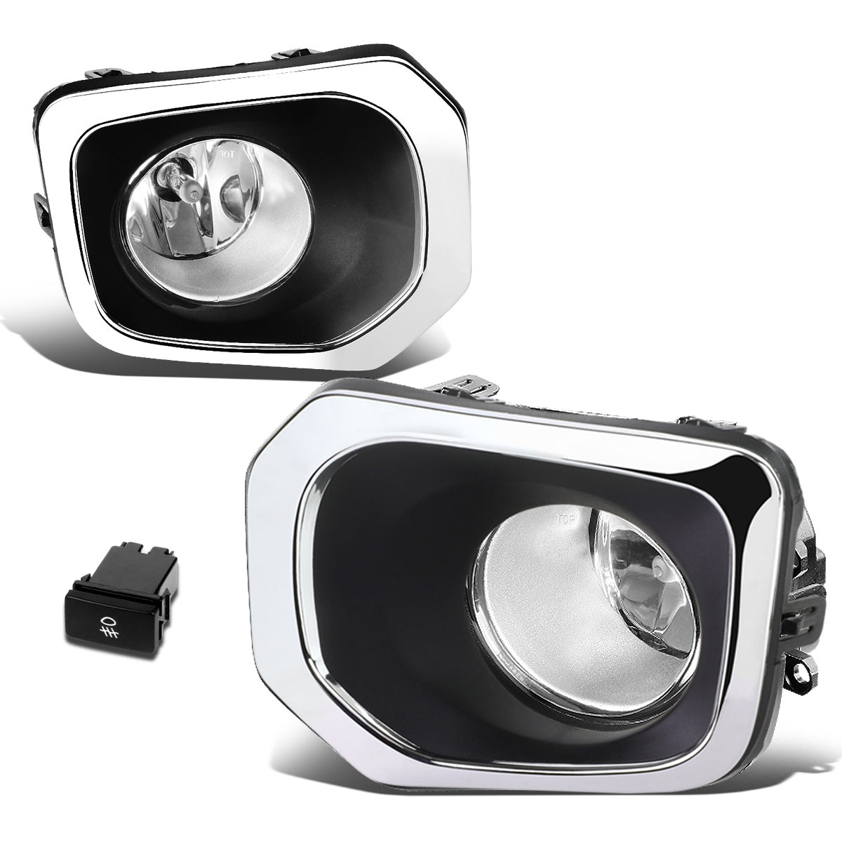 FAROS DE NIEBLA 16-17 TOYOTA TACOMA - WITH SWITCH, BEZEL - H11 BULB - CHROME / CLEAR