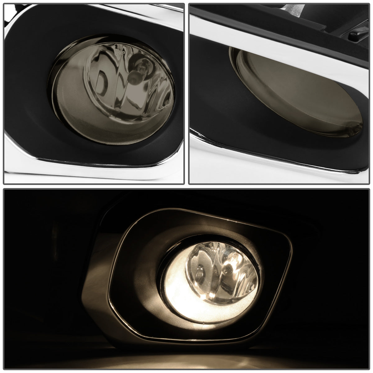 FAROS DE NIEBLA 16-17 TOYOTA TACOMA - WITH SWITCH, BEZEL - H11 BULB - SMOKE