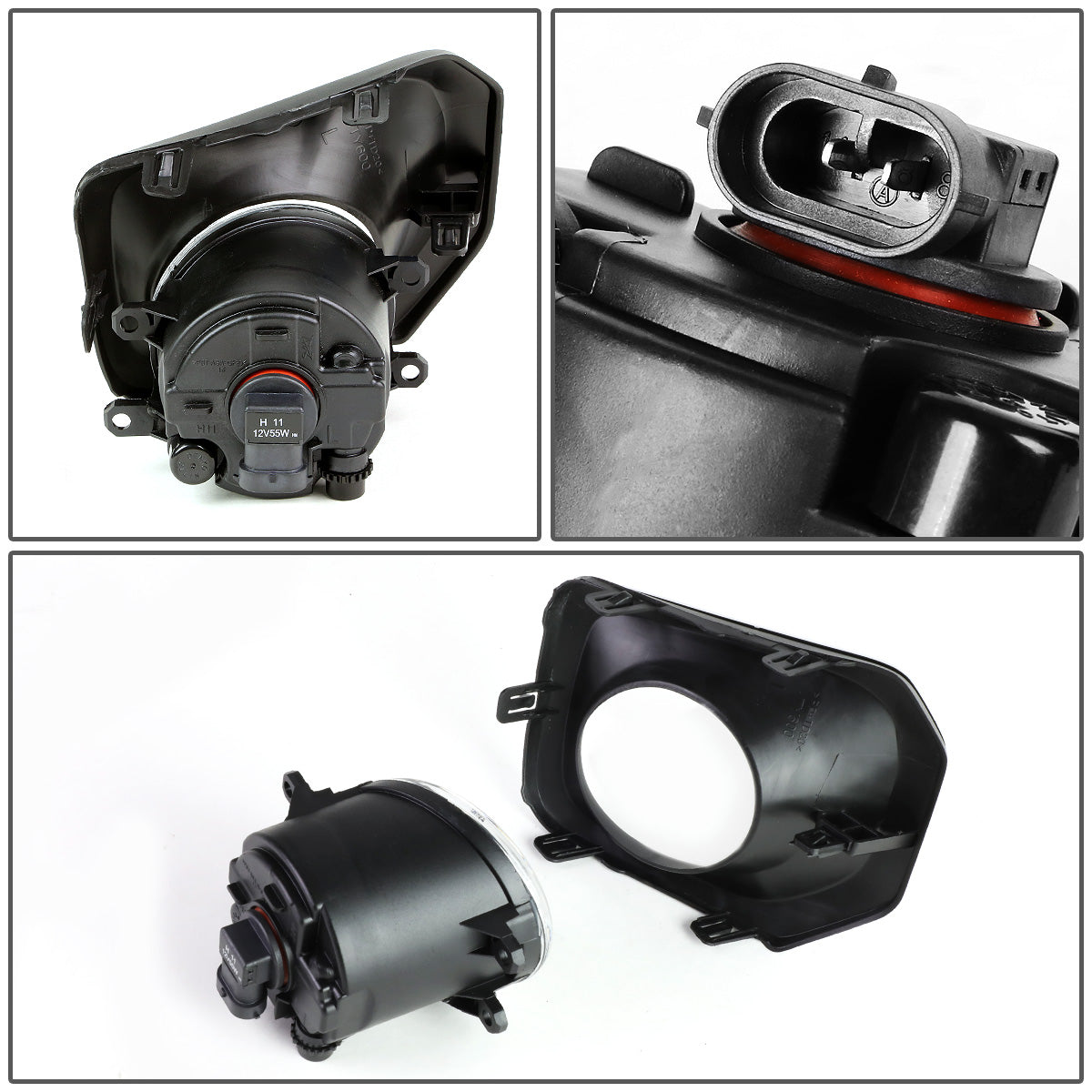 FAROS DE NIEBLA 16-17 TOYOTA TACOMA - WITH SWITCH, BEZEL - H11 BULB - SMOKE