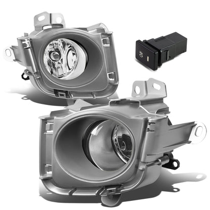 FAROS DE NIEBLA 10-12 TOYOTA PRIUS - WITH SWITCH, BEZEL - H11 BULB - CHROME / CLEAR