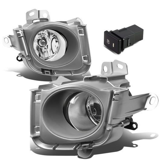 FAROS DE NIEBLA 10-12 TOYOTA PRIUS - WITH SWITCH, BEZEL - H11 BULB - CHROME / CLEAR