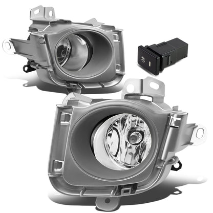 FAROS DE NIEBLA 10-12 TOYOTA PRIUS - WITH SWITCH, BEZEL - H11 BULB - CHROME / CLEAR