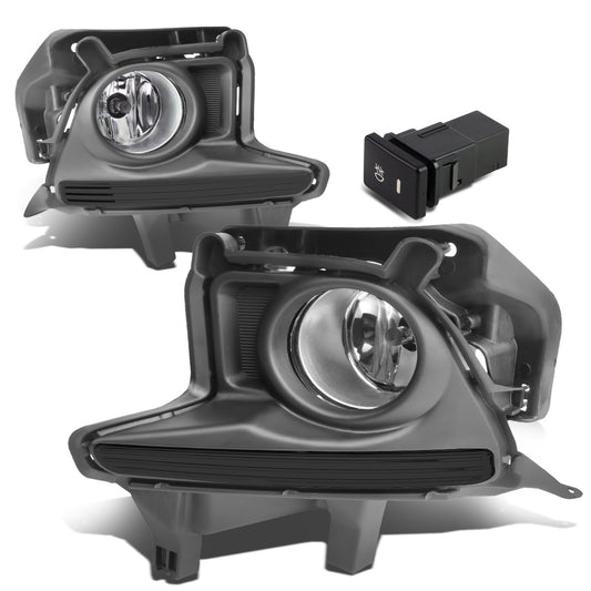 FAROS DE NIEBLA 14-16 TOYOTA HIGHLANDER - WITH SWITCH, BEZEL - H11 BULB - CHROME / CLEAR