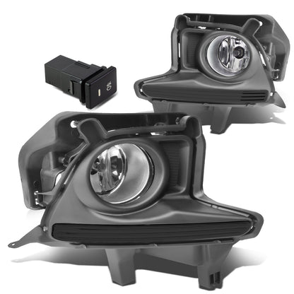 FAROS DE NIEBLA 14-16 TOYOTA HIGHLANDER - WITH SWITCH, BEZEL - H11 BULB - CHROME / CLEAR