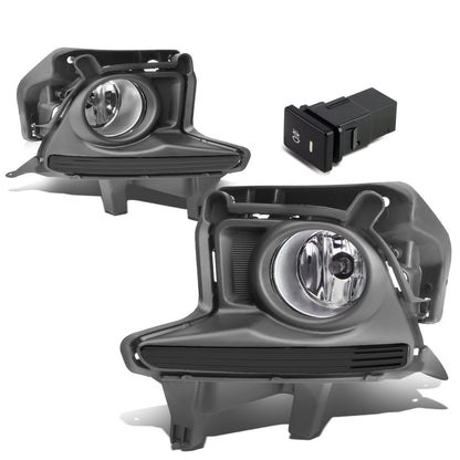 FAROS DE NIEBLA 14-16 TOYOTA HIGHLANDER - WITH SWITCH, BEZEL - H11 BULB - CHROME / CLEAR