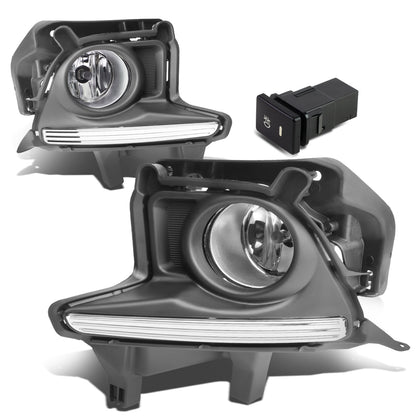 FAROS DE NIEBLA 14-16 TOYOTA HIGHLANDER - WITH SWITCH, BEZEL - H11 BULB - CHROME / CLEAR