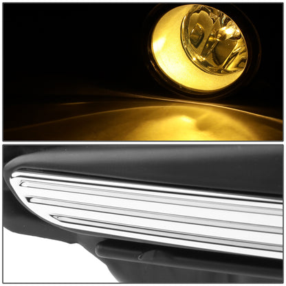 FAROS DE NIEBLA 14-16 TOYOTA HIGHLANDER - WITH SWITCH, BEZEL - H11 BULB - CHROME / CLEAR