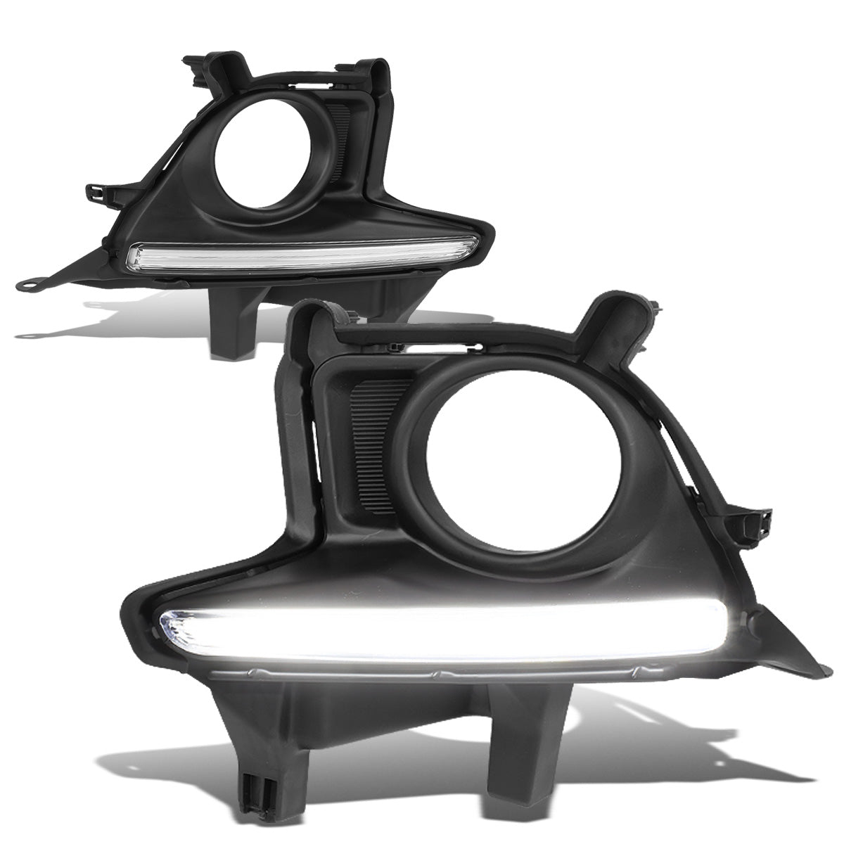 FAROS DE NIEBLA 14-16 TOYOTA HIGHLANDER - WITH BLACK BEZEL - H11 BULB - CLEAR
