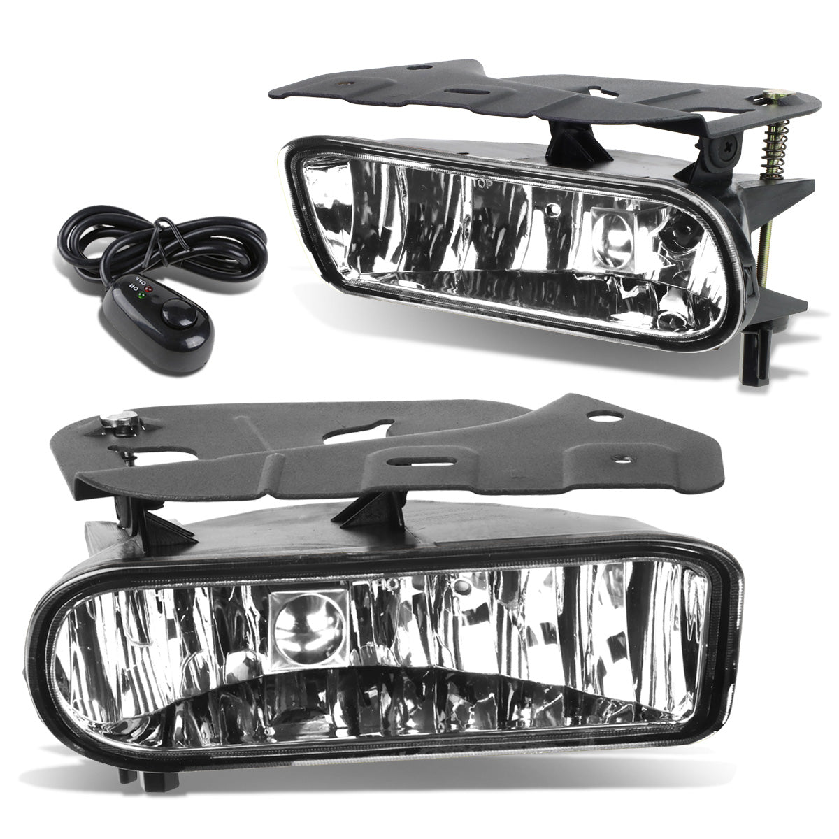 FAROS DE NIEBLA 02-06 CADILLAC ESCALADE - WITH SWITCH - 899 BULB - CHROME / CLEAR