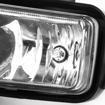 FAROS DE NIEBLA 15-20 CHEVY TAHOE, SUBURBAN / 16-19 SUBURBAN 3500HD - WITH SWITCH, CHROME TRIM BEZEL - 5202 BULB - CHROME / CLEAR