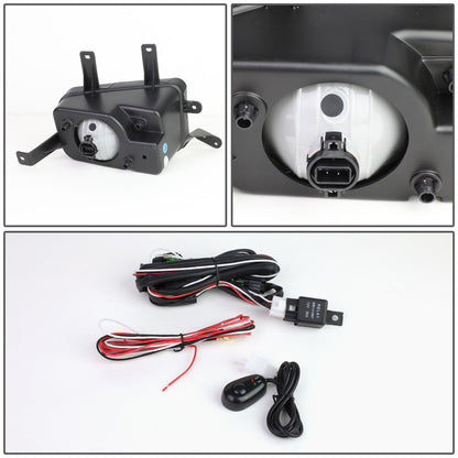 FAROS DE NIEBLA 15-20 CHEVY TAHOE, SUBURBAN / 16-19 SUBURBAN 3500HD - WITH SWITCH, CHROME TRIM BEZEL - 5202 BULB - CHROME / CLEAR