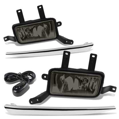 FAROS DE NIEBLA 15-20 CHEVY TAHOE, SUBURBAN / 16-19 SUBURBAN 3500HD - WITH SWITCH, CHROME TRIM BEZEL - 5202 BULB - SMOKE