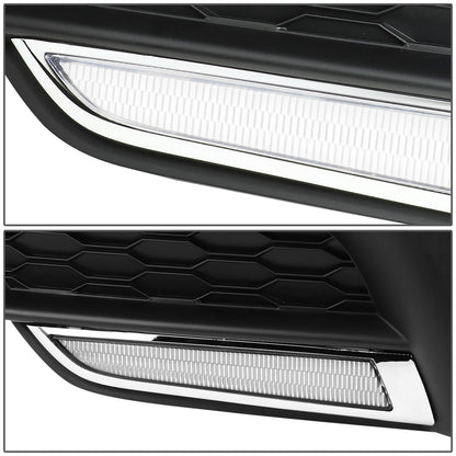 FAROS DE NIEBLA 16-18 HONDA CIVIC SEDAN, COUPE - WITH BLACK BEZEL - BLACK