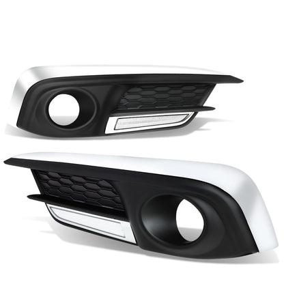 FAROS DE NIEBLA 16-18 HONDA CIVIC SEDAN, COUPE - WITH CHROME TRIM BEZEL - CLEAR