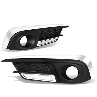 FAROS DE NIEBLA 16-18 HONDA CIVIC SEDAN, COUPE - WITH CHROME TRIM BEZEL - CLEAR